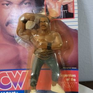 Ron Simmons Blue Tights White StripeWCW Galoob - Series